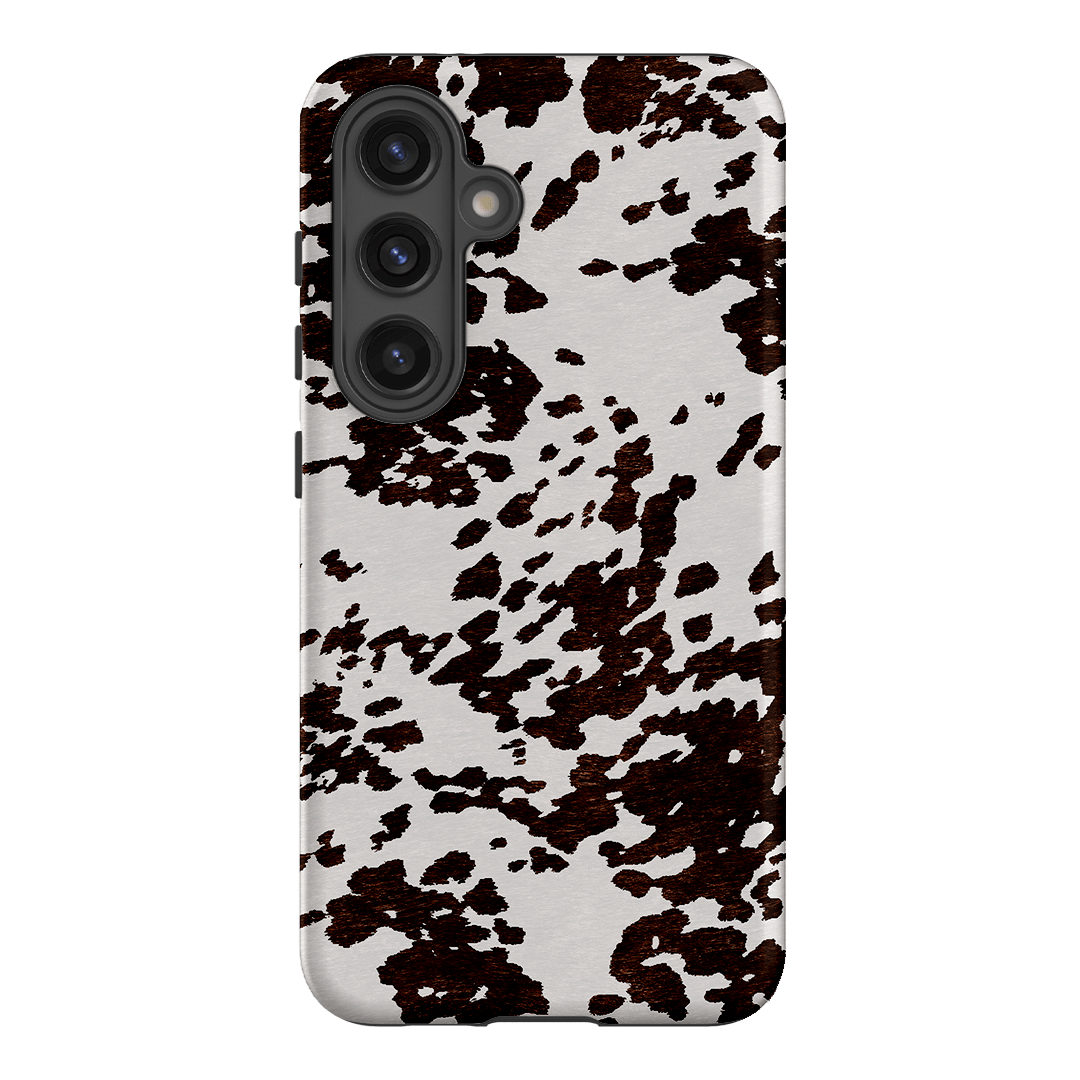 Cowhide Charm Printed Phone Cases Samsung Galaxy S24 / Armoured by The Dairy - The Dairy