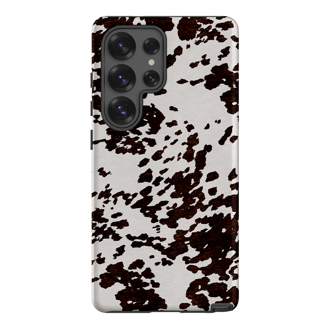 Cowhide Charm Printed Phone Cases Samsung Galaxy S25 Ultra / Armoured by The Dairy - The Dairy
