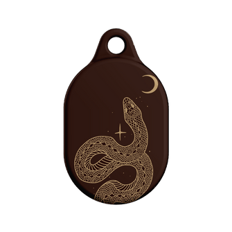 Astro Snake in Brown AirTag Case AirTag Case by Veronica Tucker - The Dairy