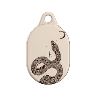 Astro Snake in Cream AirTag Case AirTag Case by Veronica Tucker - The Dairy