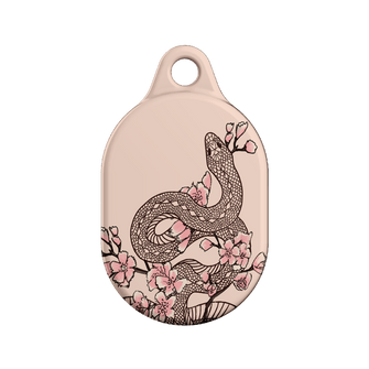 Blossom Snake in Pink AirTag Case AirTag Case by Veronica Tucker - The Dairy