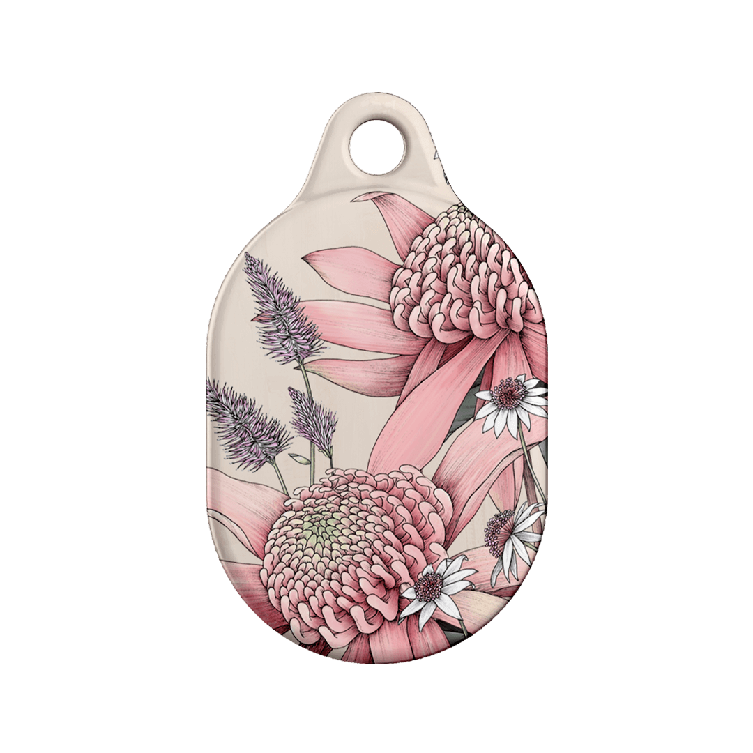 Pink Waratah AirTag Case AirTag Case by Typoflora - The Dairy