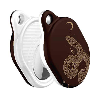 Astro Snake in Brown AirTag Case AirTag Case by Veronica Tucker - The Dairy