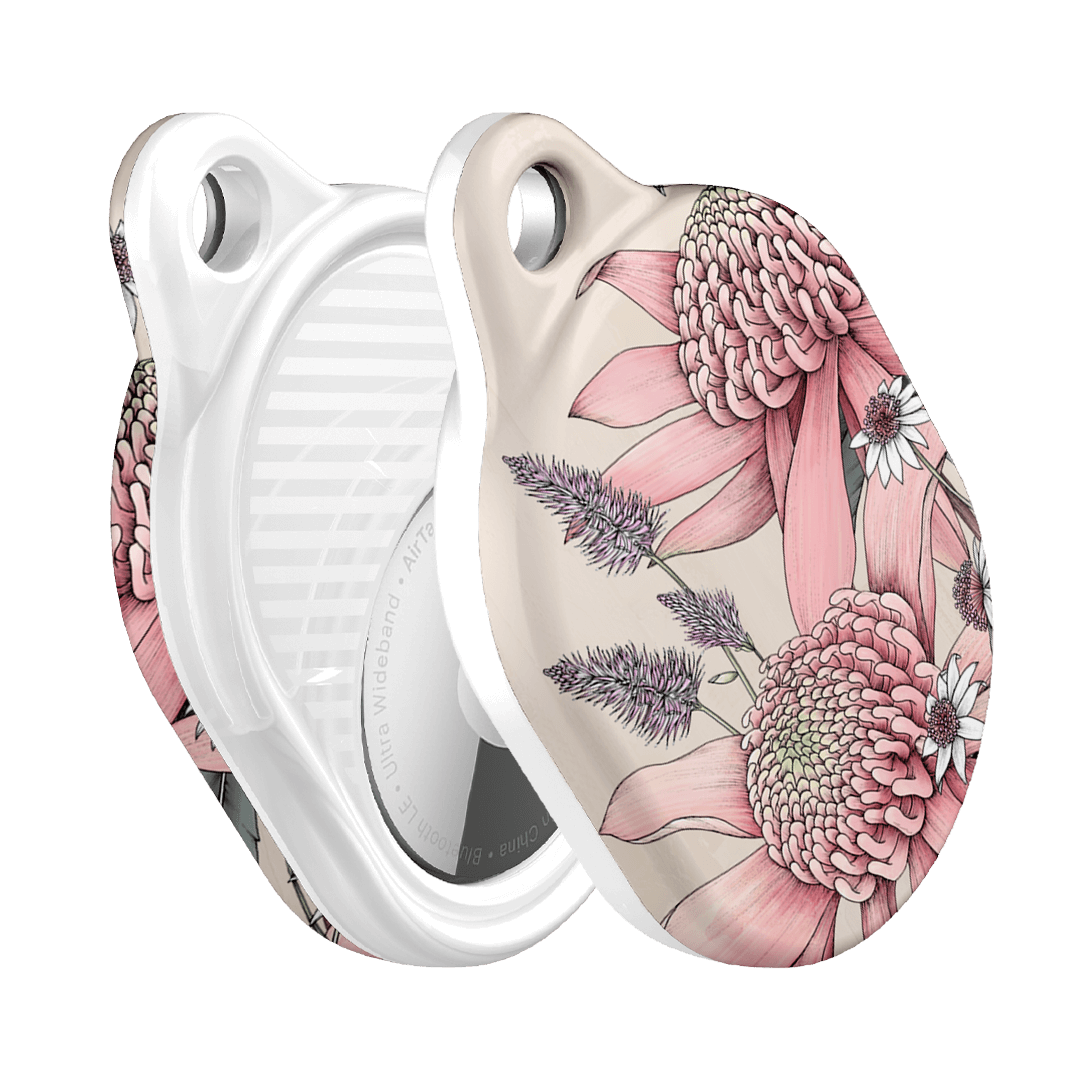 Pink Waratah AirTag Case AirTag Case by Typoflora - The Dairy