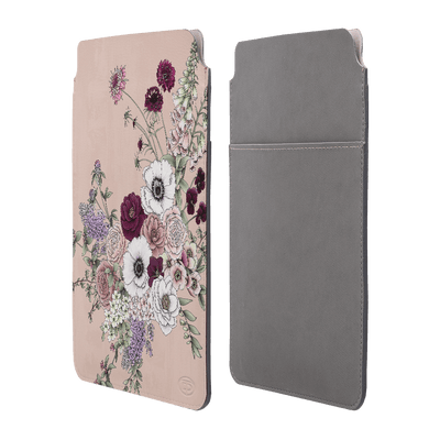 Blush Wildflowers Laptop & iPad Sleeve Laptop & Tablet Sleeve Small by Typoflora - The Dairy