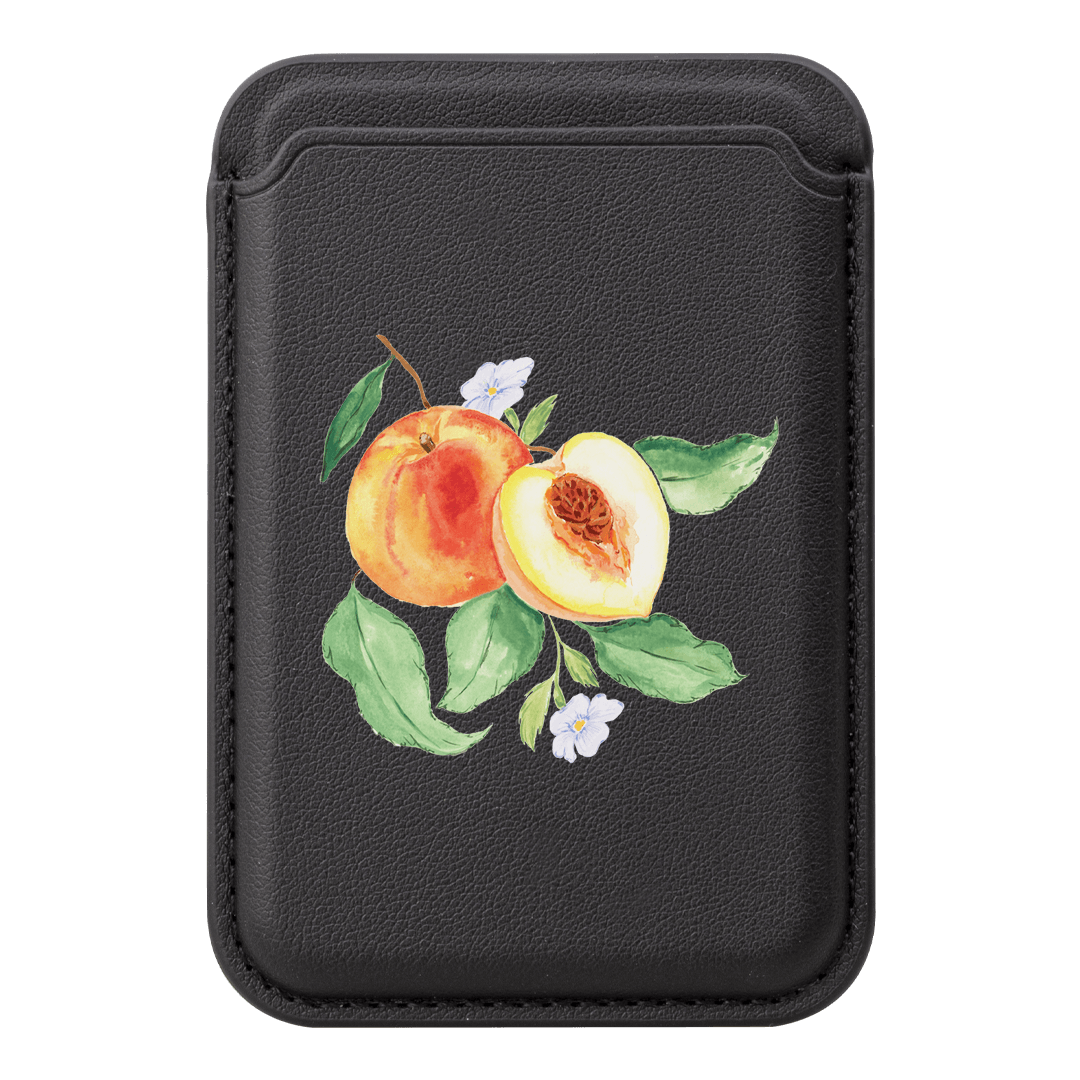 Peach Blossom MagSafe Wallet MagSafe Wallet Black by Ellie Mae - The Dairy