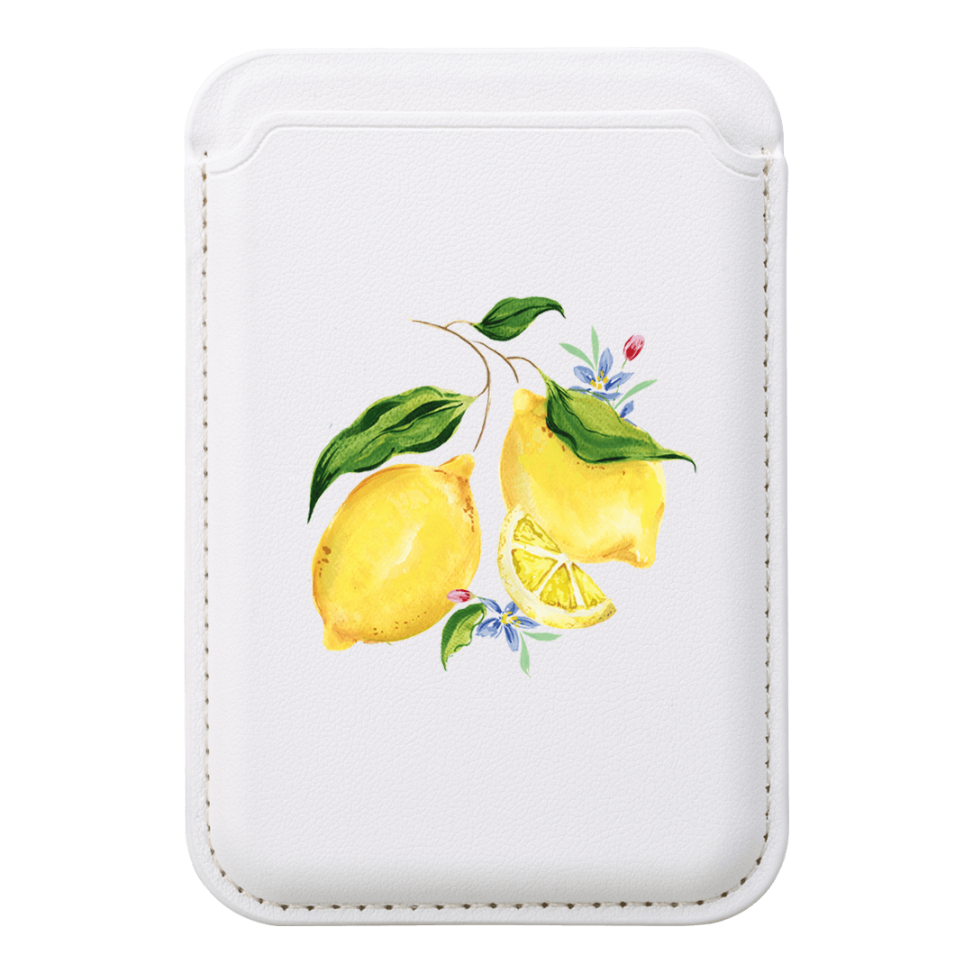 Citrus Lemon MagSafe Wallet MagSafe Wallet White by Ellie Mae - The Dairy