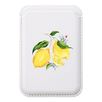 Citrus Lemon MagSafe Wallet MagSafe Wallet White by Ellie Mae - The Dairy