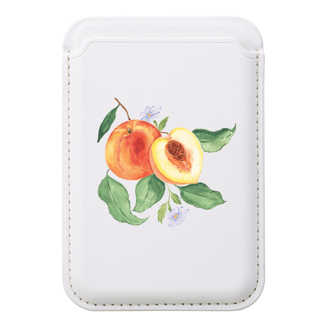 Peach Blossom MagSafe Wallet MagSafe Wallet White by Ellie Mae - The Dairy