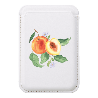 Peach Blossom MagSafe Wallet MagSafe Wallet White by Ellie Mae - The Dairy