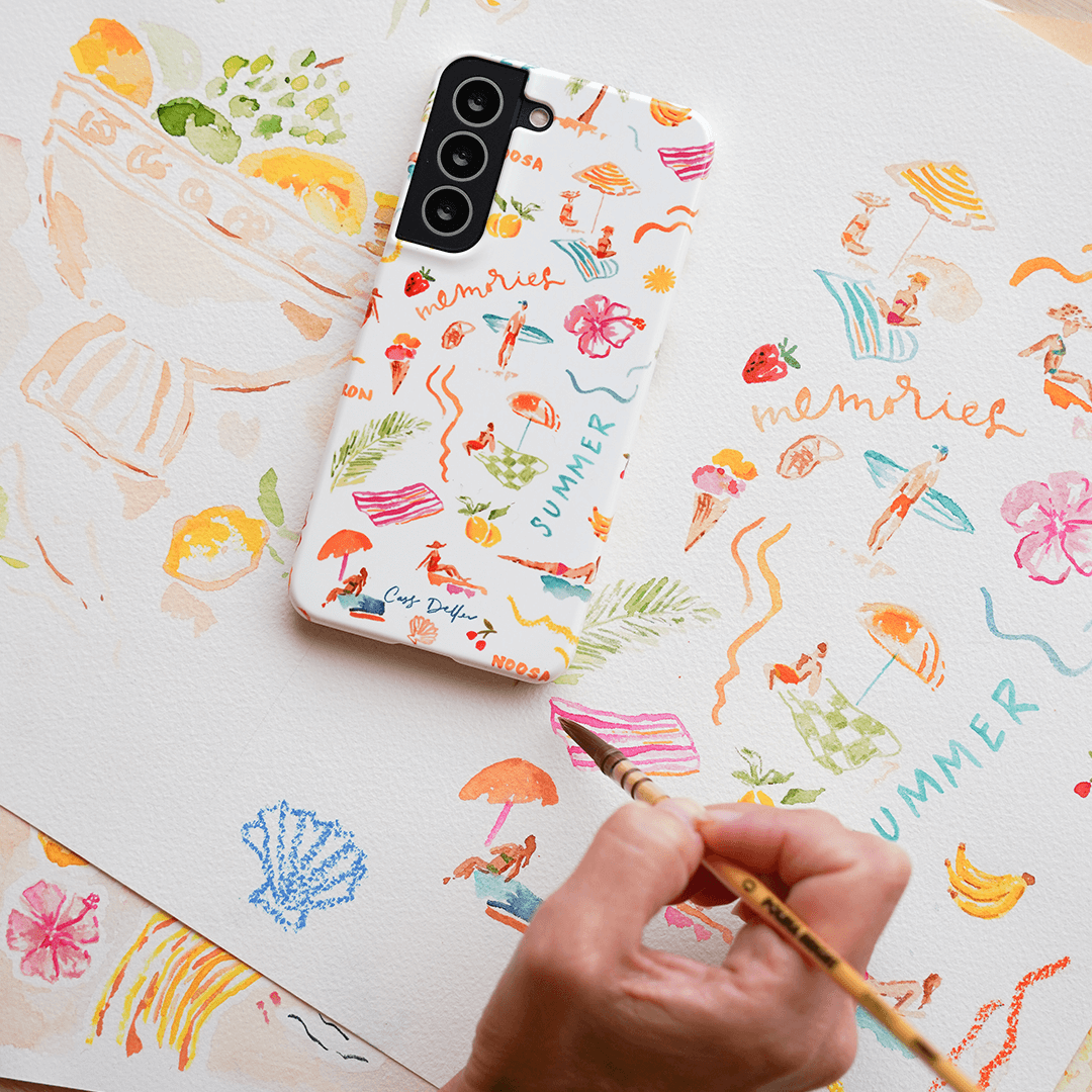 Summer Memories Printed Phone Cases by Cass Deller - The Dairy