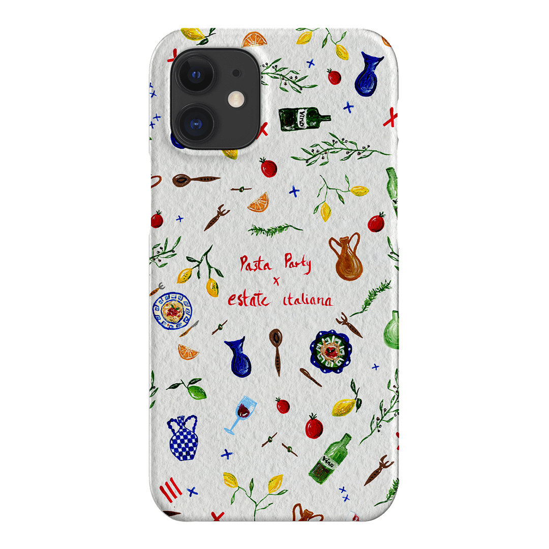 Pasta Party Printed Phone Cases iPhone 12 Mini / Snap by BG. Studio - The Dairy