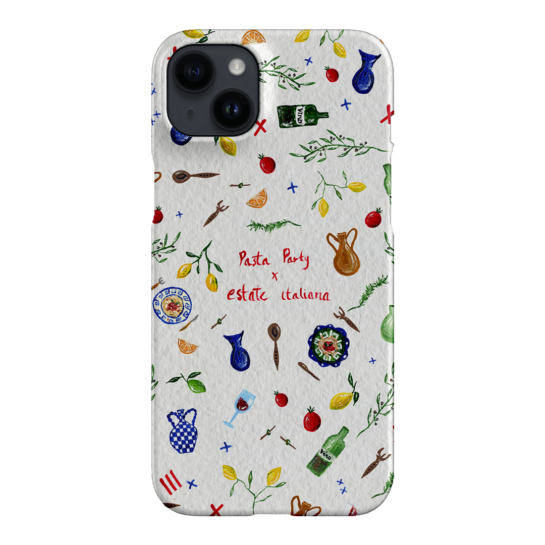 Pasta Party Printed Phone Cases iPhone 14 Plus / Snap by BG. Studio - The Dairy