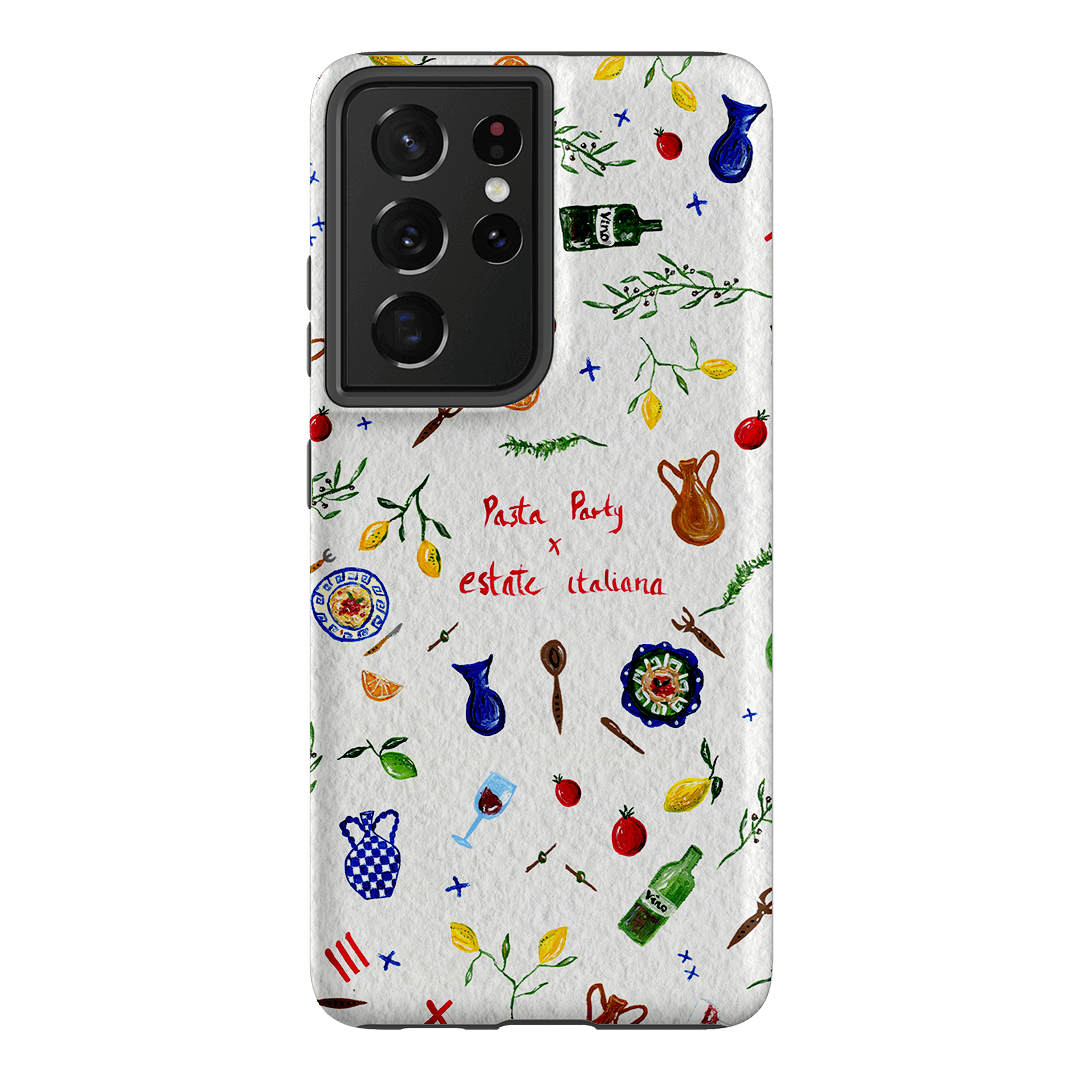 Pasta Party Printed Phone Cases Samsung Galaxy S21 Ultra / Armoured by BG. Studio - The Dairy