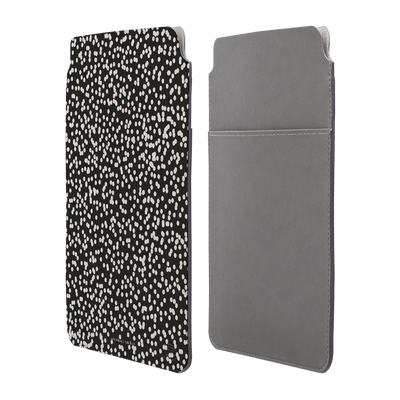 Mini Confetti Noir Laptop & iPad Sleeve Laptop & Tablet Sleeve Small by Veronica Tucker - The Dairy